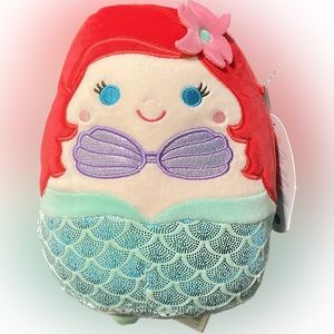 Disney Squishmallow 7.5” ARIEL The Little Mermaid Plush NEW